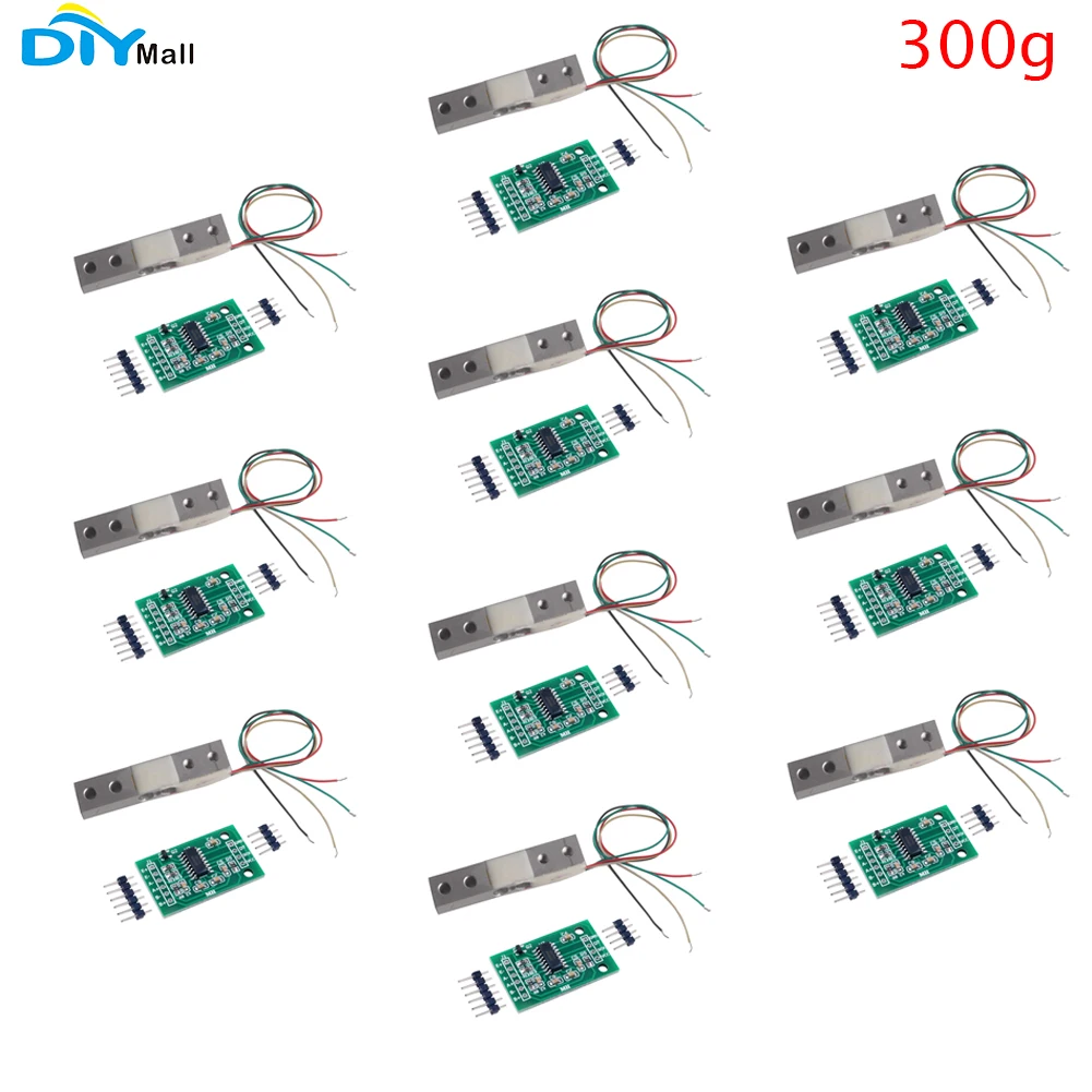 

10pcs Load Cell Amplifier HX711 Digital Portable Electronic Kitchen Scale Load Cell Weight Weighing Sensor 300g Mini Size