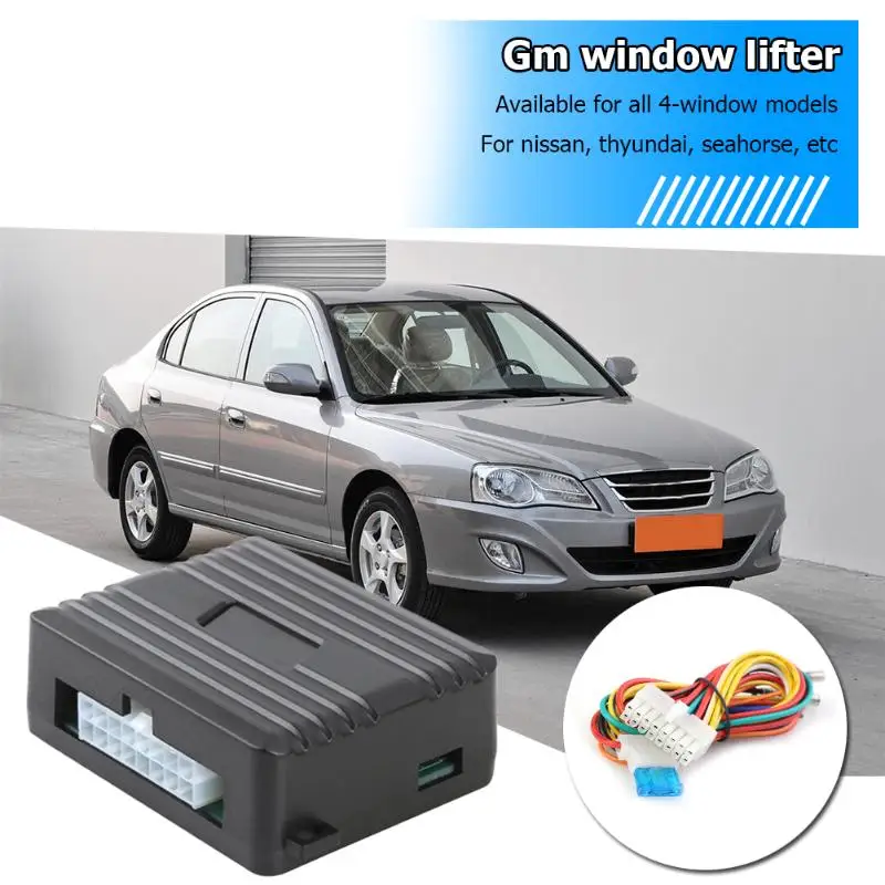 Universal 12V Car Power Window Roll Up Closer For 4 Doors Auto Door Glass Lifter Electric Window Remote Closing Module System