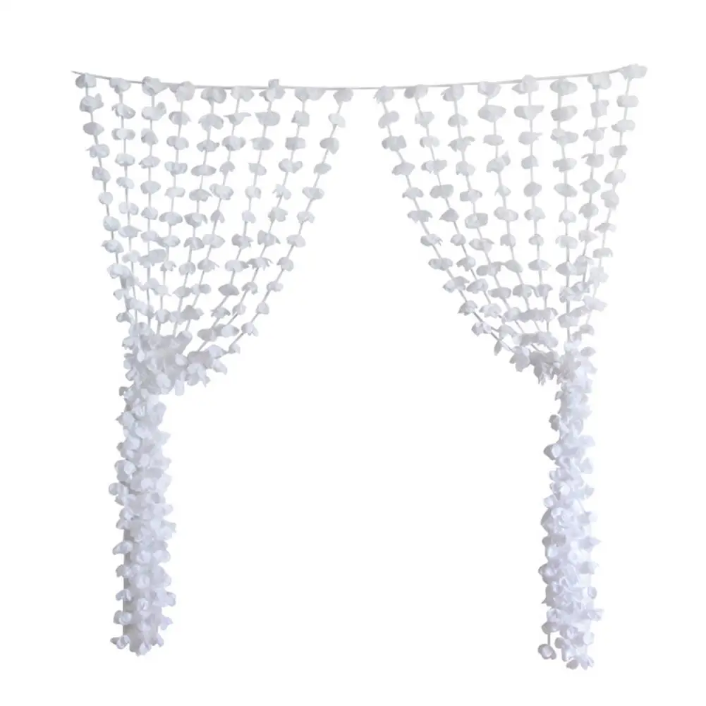 

2M Flower Shade Hanging White Hawaiian Wreath Background Wall Door Decoration Wedding Props
