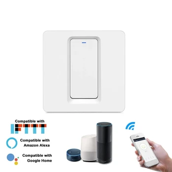 

Zigbee Smart Light Switch Push Button Smart Life/Tuya APP Remote Control Wall Switch Compatible for Alexa Google Home,Voice Cont