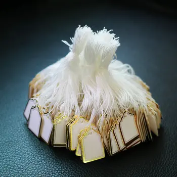 

500pcs Blank Sting Price Tags for Jewelry Watches Clothing Display Labels