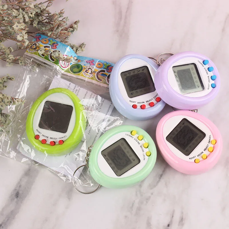 1Pcs 90S Nostalgic Tamagotchi Electronic Pets Console Kid’s Toy Portable Keyring Funny Virtual Cyber Toy Christmas New Year Gift