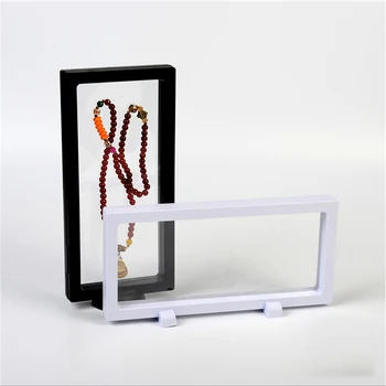 

3D Floating Frame Multifunctional Jewelry Display Stand Fashion Anti Slip Coin Presentation Organizer Portable Protector Durable