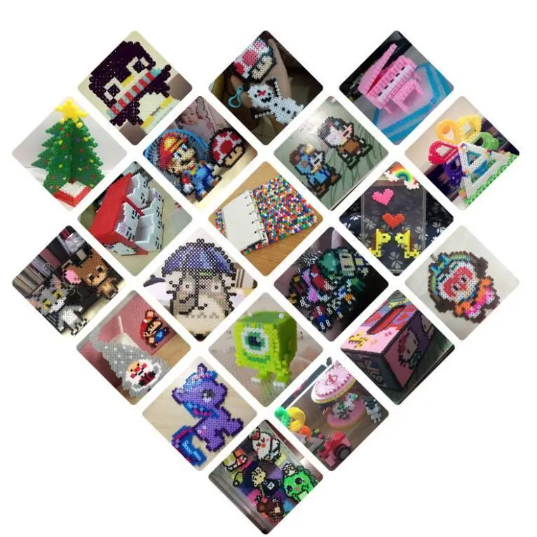 Дети Хама бусины perler 5 мм коробка набор модные игрушки 24 цвета 2400 шт Дети DIY Развивающие игрушки обучающий подарок