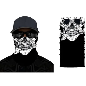 

Sun Protective Mask Washable Szalik Komin Fashion Mouth Face Mask Skull Outdoor Riding Line Scarf Skull Bandana Face Mask