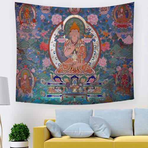 Мандала гобелены с Буддой Настенное подвесное одеяло настенная Прямая домашний Декор Настенный Ковер - Цвет: 3