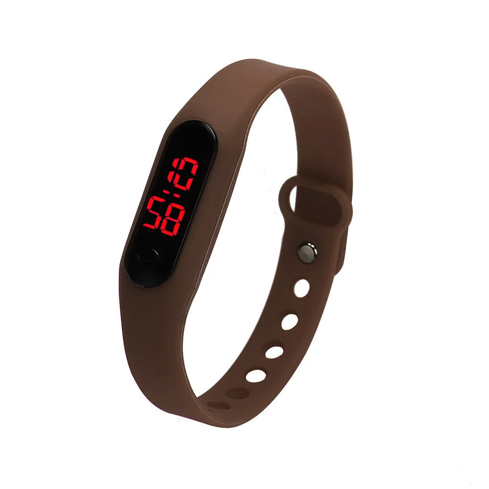 Мужские и wo мужские электронные часы резиновый светодиодный для мужчин Дата спортивный браслет цифровые электронные часы подарок на праздник часы 50 - Цвет: Color as shown