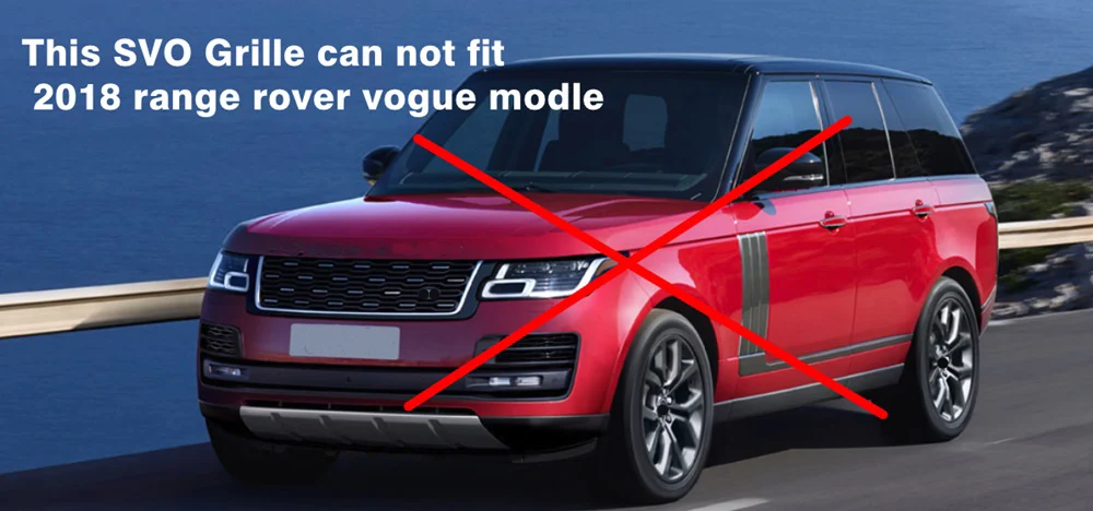 Высокое качество SVO Передняя средняя решетка для Land Rover Range Rover Vogue 2013- год