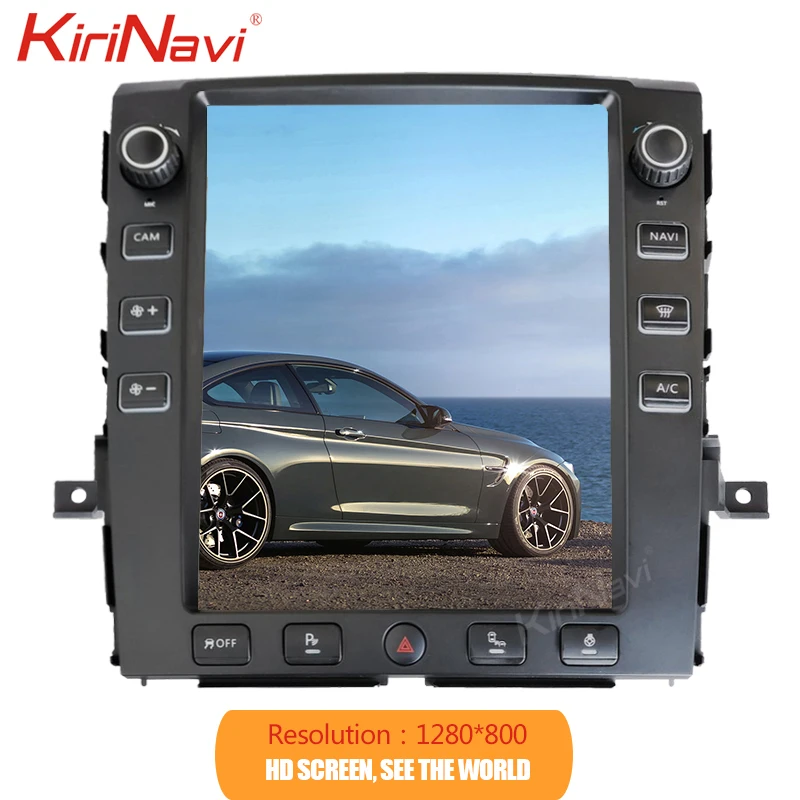 KiriNavi вертикальный экран Tesla style 12," Android 8,1 автомобильный Dvd мультимедийный плеер для Nissan Titan XD радио Automotivo
