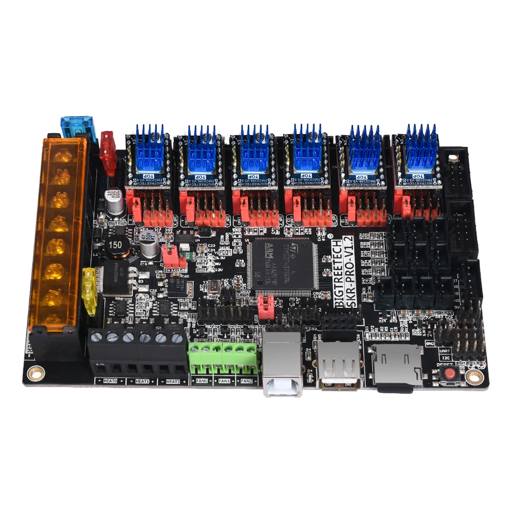 Плата управления BIGTREETECH SKR PRO V1.2 32 бит + модуль Wi Fi запчасти для 3D принтера TMC2209 TMC2208