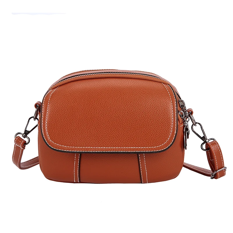 

Fashion Europe And America Shoulder Bag Waterproof Pu Leather Solid Color Design Small Square Bag Casual Ladies Messenger Bag