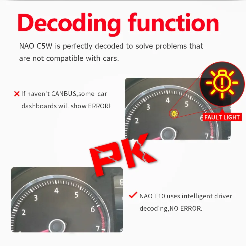 NAO C5W светодиодный 31 мм 41 36 фестон 39 44 C10W лампа для салона автомобиля светильник SMD