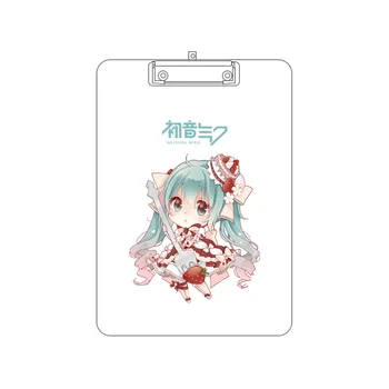 

Anime Hatsune Miku Writing Board Cartoon Rin Len Luka Meiko Kaito transparent Acrylic Writing Pad Plate Clipboard Gift For Kids