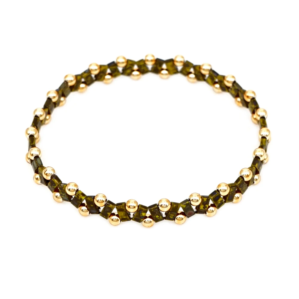 Go2boho винтажный браслет MIYUKI Tila Beads Браслеты Женские Pulseira Mujer летние пляжные эластичные украшения Модные Diy