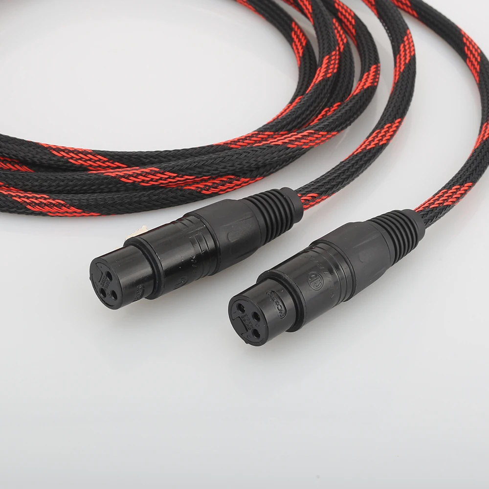 A53 HI End медный XLR сбалансированный аудио кабель 4N OFC 3 Pin 2 папа мама кабель|Кабели VGA|