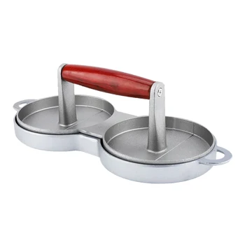 

Non-stick Coating Aluminum Alloy Hamburger Press BBQ Patty Maker Hamburger Meat Beef Press Mold Grilling Tool