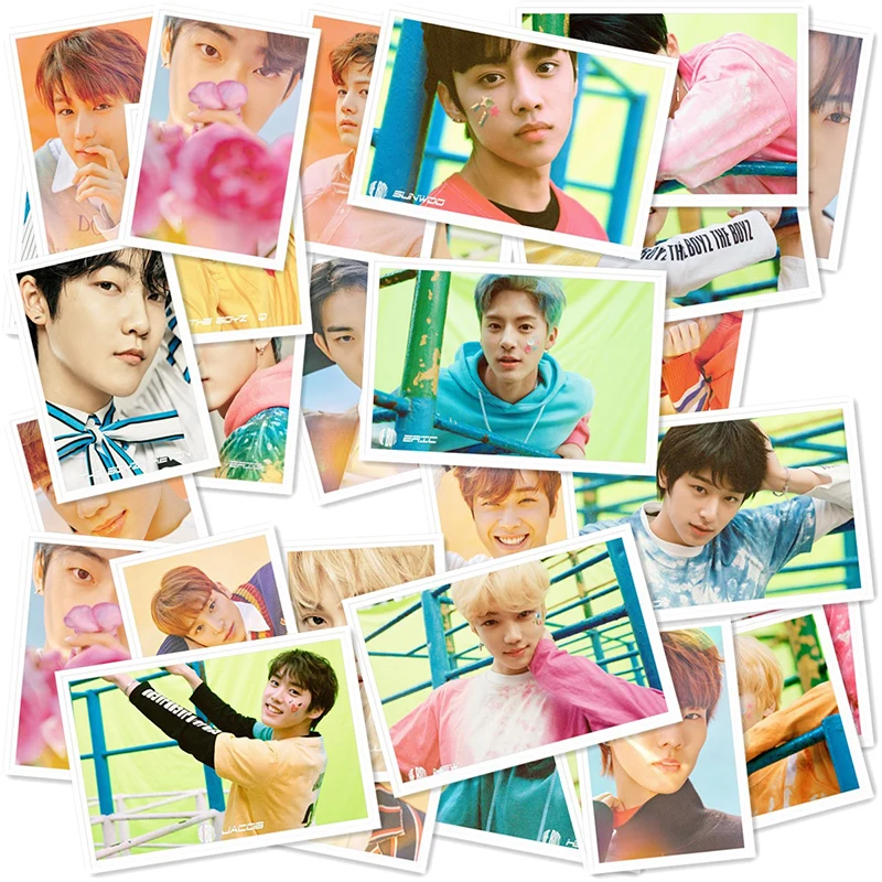 Kpop THE BOYZ 2-й мини-альбом фотография Поляроида Lomo Card подарки THE BOYZ Fans подарки металлический ящик 40 шт./кор. Прямая