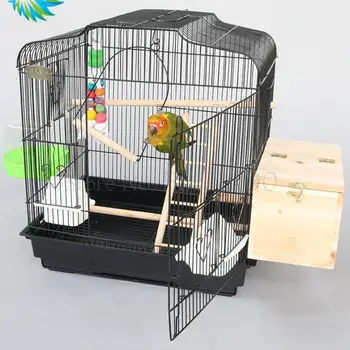 

Buggy Parrot Cage Large Small Sun Xuanfeng Peony Parrot Breeding Bird Cage Large Metal Myna A07