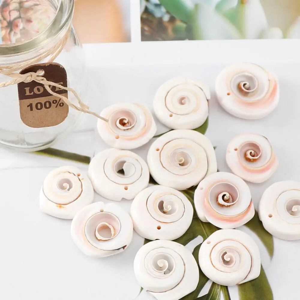 5 шт./компл. природа Круглый Пляж мода раковины морские раковины для DIY Caft Декор ювелирные изделия Ремесло АКСЕССУАРЫ отверстия оболочки Шарм украшения