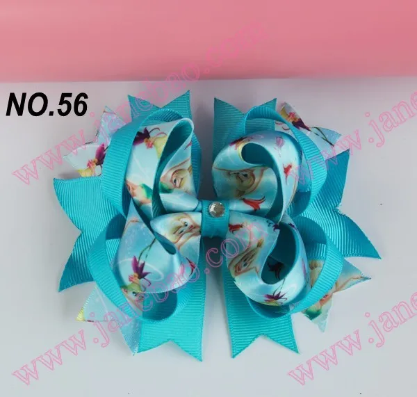 60 шт 4,5 ''двухслойные забавные, для волос банты, бутик заколки для волос Популярные Детские аксессуары для волос