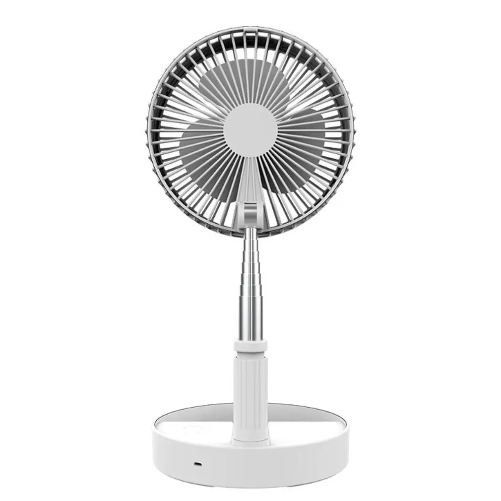 

New Folding Telescopic Mini Fan Usb Rechargeable Student Portable Small Electric Dormitory Bed Office Desktop Large Wind