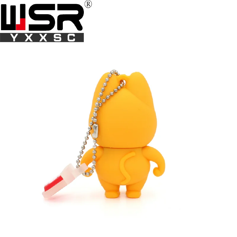 Мультфильм Гарфилд usb2.0 флеш-накопитель 32gb желтый usb flash 128gb реальная емкость высокоскоростная карта памяти 8gb 16gb 64gb