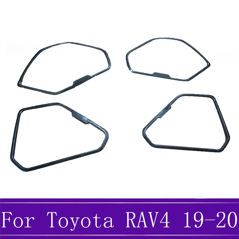 Подходит для Toyota RAV4 AX50 Внутренний дверной динамик из нержавеющей стали звук громче крышка отделка автомобиля Стайлинг Аксессуары