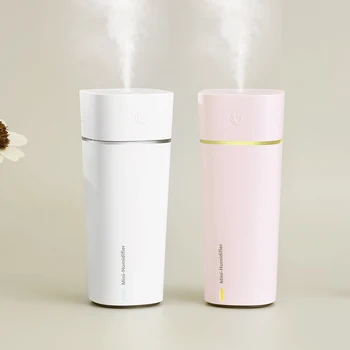 

240ML Air Humidifier Essential Oil Diffuser with USB Fan Aroma Lamp Aromatherapy 3 in 1 Mini USB Cup Shape Humidifier