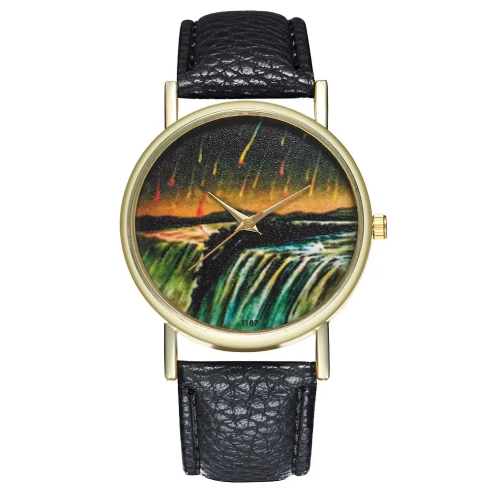 Leather Bracelet Lady Womans Wrist Watch Gift Women Watch Luxury Fashion Leather Fashion Causal Dress Watch Women