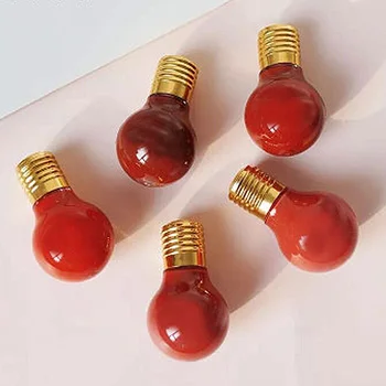 

9ml Light Bulb Empty Lip Gloss Tube Lip Glaze Brush Tube Labial Glair Refillable Lip Balm Bottles Sample Vials With Rubber Inser