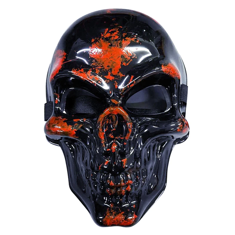 Halloween Scary Mask Skull Masks Skeleton Outdoor Motorcycle Bicycle Masquerade Masks Halloween Party Decoration - Color: F