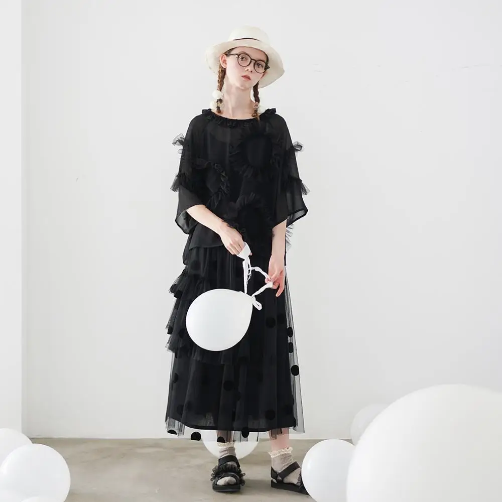 imakokoni chiffon shirt female loose large size