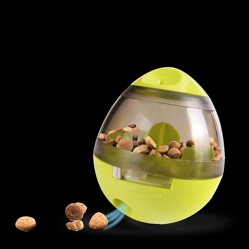 Dog Food Feeders Ball Pet Interactive Toy Tumbler Egg Smarter Cat Dogs Shaking Food Leakage Toys