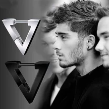 Модные готические серьги треугольные унисекс в стиле панк-рок Медные мужские и женские серьги-гвоздики для ушей пирсинг с толстой задней ушкой ювелирные изделия с пряжкой