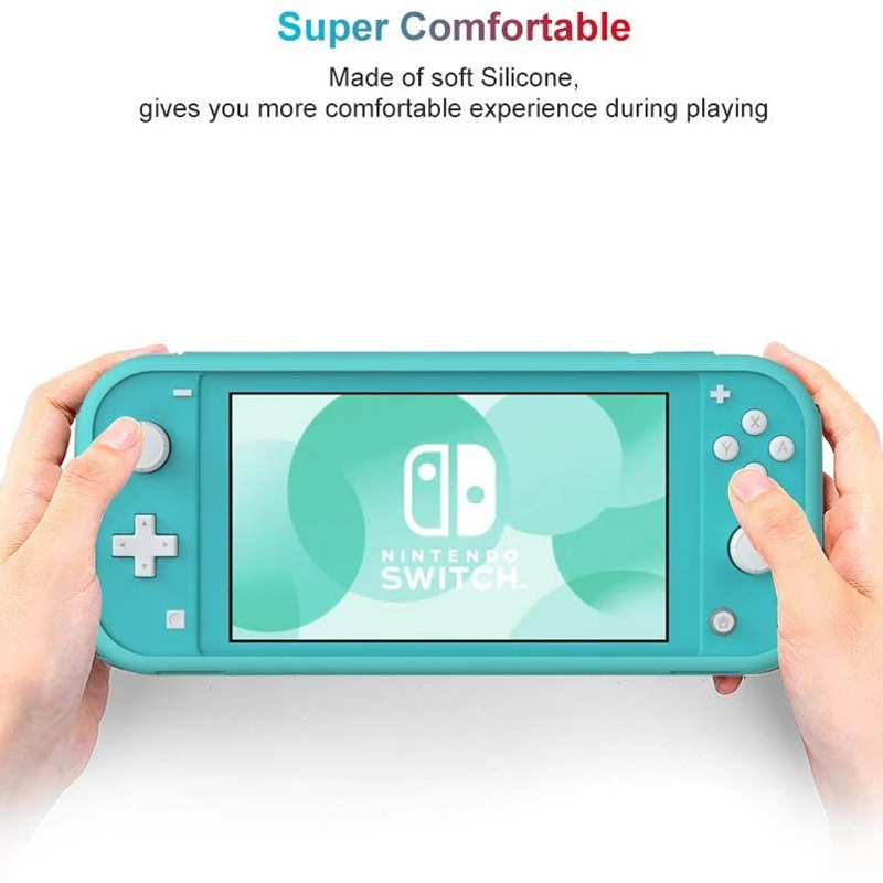 Силиконовый чехол для rend Switch Lite, силиконовый чехол для противоударной ручки-зеленый