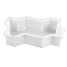 Moule en plastique à trois formes d'onde pour chemin de jardin, pavage de béton, brique, ciment, pour passerelle, bricolage