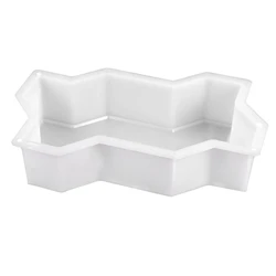 Moule en plastique à trois formes d'onde pour chemin de jardin, pavage de béton, brique, ciment, pour passerelle, bricolage 