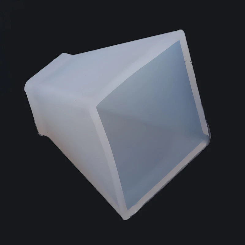 White silicon mold Crystal Epoxy Pyramid Silicone Mould Crystal drops molde silicona molds for plaster - Цвет: M