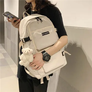 

Trend Women's Backpacks for Women Men Waterproof Nylon School Bag for Teenage Girls 2020 Leisure Travel Bags Mochila Feminina