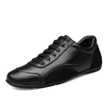 

Full Grain Leather Men Shoes Genuine Leather Top Quality Original Brand Autumn Casual Men Shoes Size 36~48 tenis masculino
