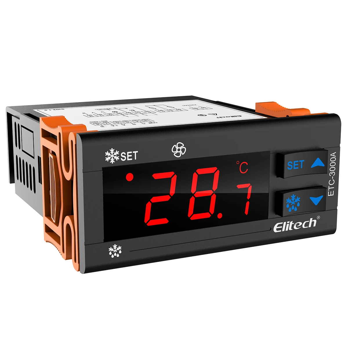 

Elitech ETC-3000A 110V Digital Temperature Controller 110V/220V Centigrade Thermostat Cooling Defrosting