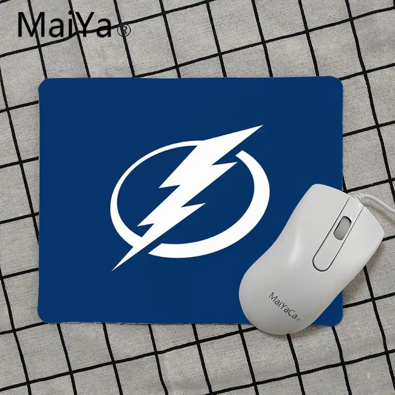 No Lock Edge18x22cm Maiya высокое качество Tampa Bay Lightning ice hockey высокоскоростной коврик для мыши Лидер продаж подставка под руку мышь - Цвет: No Lock Edge18x22cm