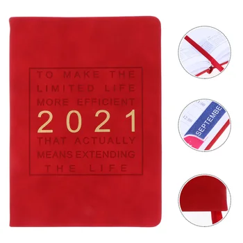 

1Pc Calendar Notebook Simple Schedule Book 2021 Planning Book Daily Planner