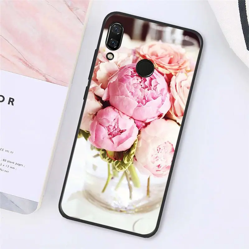 Elegant Pink Purple Peony Flower On the Vase 