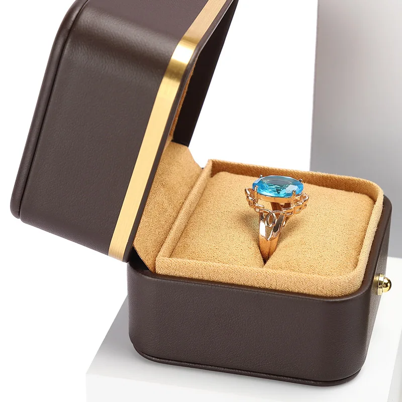 Pu Leather Ring box bracelet necklace jewelry box jewelry box jewelry box storage box light luxury gift box can be customized