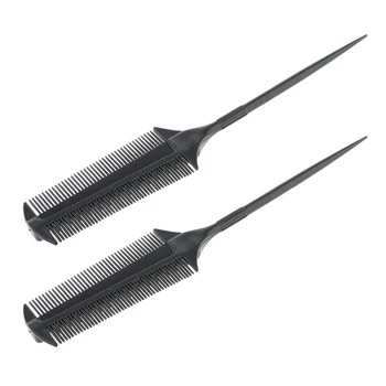 

2x Hair Color Dye Comb Salon Barber Hairdressing Tint Coloring Dyeing Brush