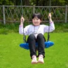 60CM 23inch Outdoor Kids Playground Swing Set Saucer Rotate Tree Nest Swing 900D 600lbs Flying Rope Round Swing 2