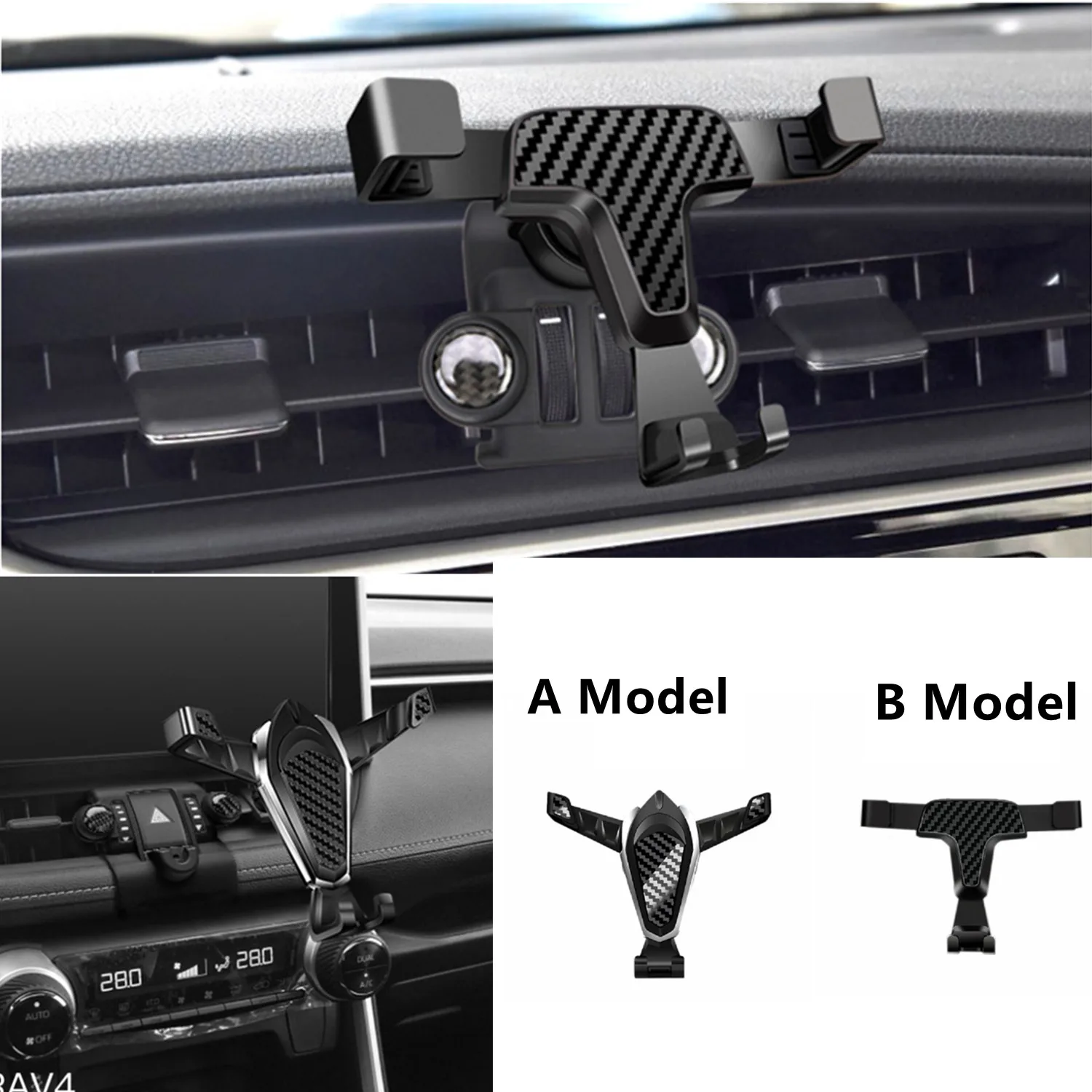 

For Toyota RAV4 RAV 4 XA50 2019 2020 2021 Car Air Vent Mount Holder Mobile Phone Stable Cradle Smart Stand Support