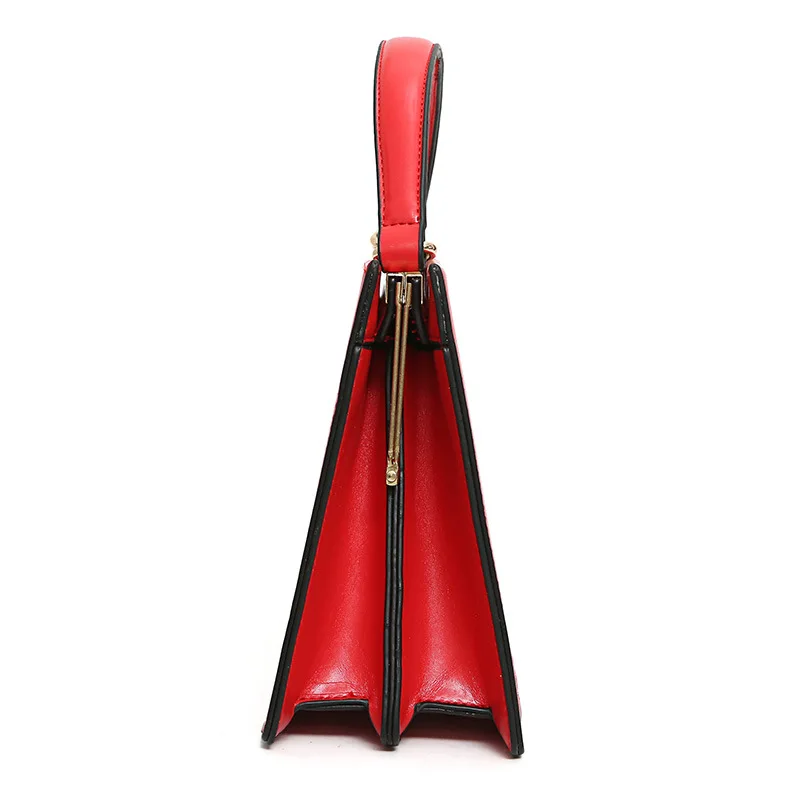 

2019 New Style Stereo Stereotypes Square Sling Bag Debutante-Style Metal Buckle Simple Versatile Shoulder Oblique WOMEN'S Bag