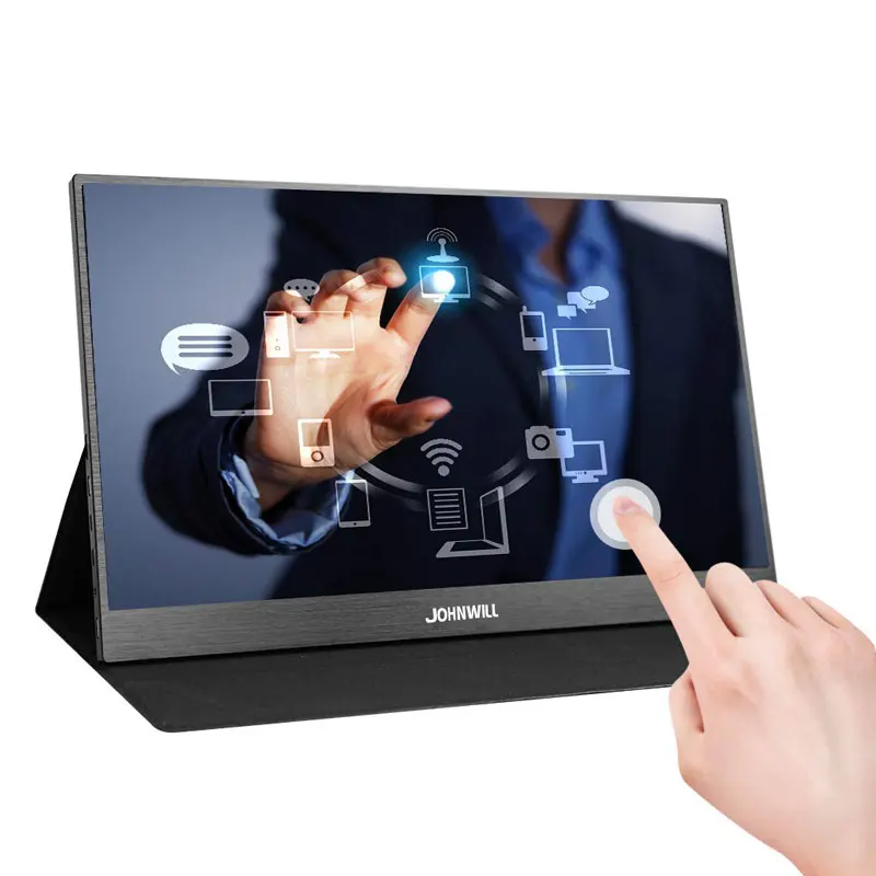 15.6 inch Portable monitor pc HD touch Screen LCD Display IPS HDMI Type C USB gaming monitor for la